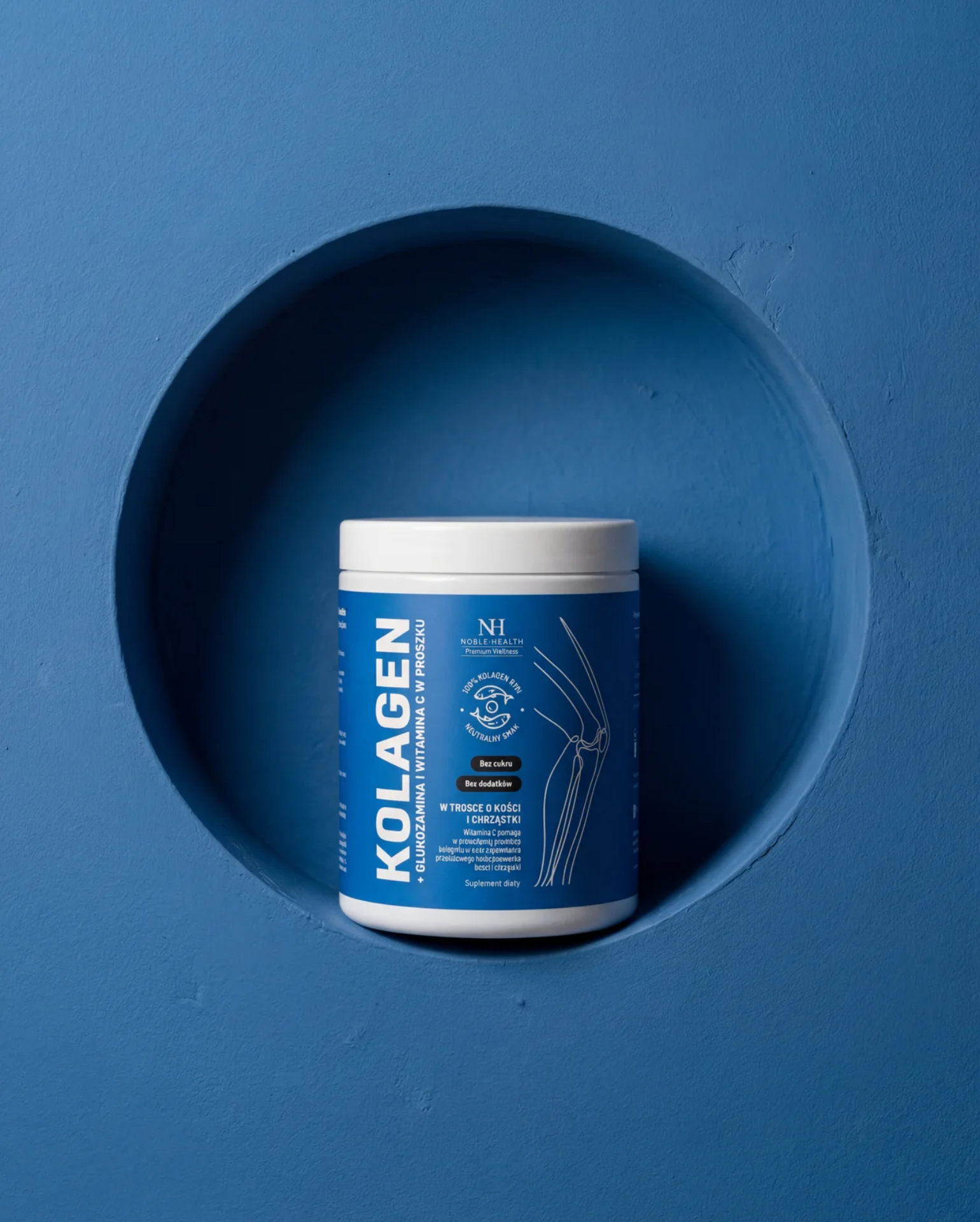 Collagen + glucosamine and vitamin C powder – for the care of bones and cartilage