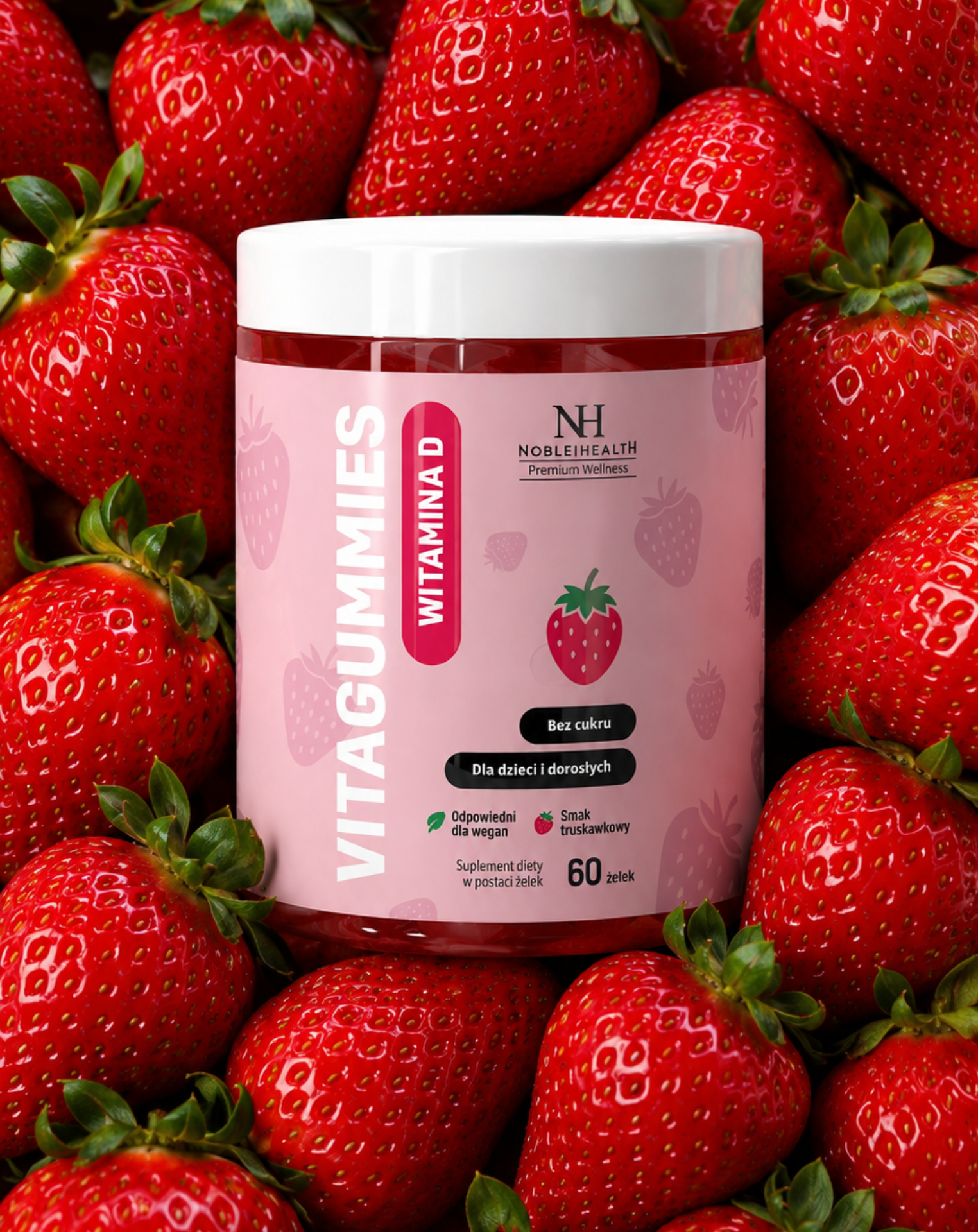 VitaGummies Vitamin D - vitamin D in sugar-free strawberry jellies